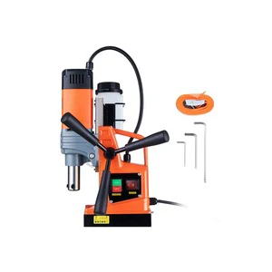 Steel Drilling Magnetic Bore Hole Drilling Machine Variable Speed Portable Magnetic Drill Machine Magnetic Core