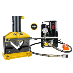 CAC-110 Portable Hydraulic Angle Cutting Machine Fast and Noiseless Square Pipe and Steel Plate Cutter Tool for Pump Cutting