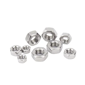 British Standard 304 Stainless Steel Fine Thread Hex Hexagon Nut for 1/8-40 5/32-32 3/16-24 1/2-12