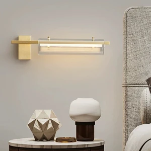 Swing Arm Wall Sconce Adjustable Wall Mount Reading Light Headboard Lamp Modern Hardwired Sconces