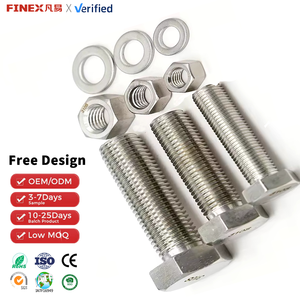 Manufacturer Price High Quality 316 316l Full Half Thread Ss304 Stainless Steel Nut Bolt M3 M9 M7 310 Hexagon Bolts and Nuts