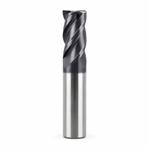 Solid Carbide 4 Flutes Flat End Mill AlTiN Coated CNC Milling Cutter for Steel Metal Machining Tungsten Carbide OEM ODM