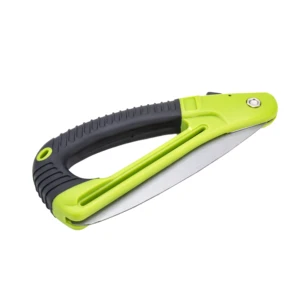 New High Quality Durable Green Manganese Steel Manual Butterfly Folding Saw with Hand Protector 7inch Outdoor Hunting Garden Use