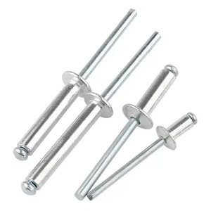 Aluminum Pull Rivet 5mm Round Head Pull-Out Willow Nail Open Shape K Type M2.4M3.2M4 Blind Rivet Stainless Steel