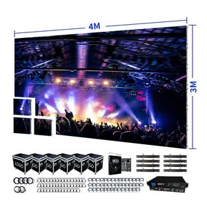 6m X 3m Led Display Complete System P2.6 P2.9 P3 P3.91 P4.81 Led Panel 500mmx1000mm Backdrop Indoor Outdoor Led Video Screen