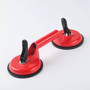 Hot Selling Strong Lift Glass Suction Cup Three-head Aluminum 100KG 118mm Heavy Duty Suction Cup Tile Vacuum