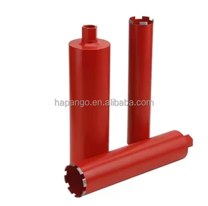 450mm Laser Welded Threaded Shank Dry Diamond Core Drill Bit For Asphalt & Concrete Road Drilling