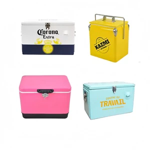 Customizable Logo Minimalist Matte Insulated Cooler Hidden Latch For Outdoor Party Beach Camping