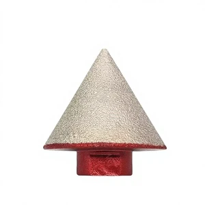 New Style Silver Red-Bottom 38mm Chamfering Tool Pointed Tip Tile Reaming Drill Bit Diamond Hole Cutter Tapered Masonry