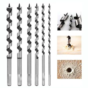 6-40mm Carbon Steel Hex Shank Auger Drill Bit for Wood Deep Hole Drilling
