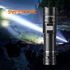 Flashlight Hand LED Flash Torch Light V8-S Outdoor 2000 Lumen Waterproof LED USB Flashlight