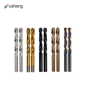 FUSHENG 3MM CNC Center Drill Bits Machine Tools Diamond Carbide Metal HSS Stainless Model HSS Drill-8 10mm Total Length Enhanced