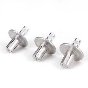 Size 6.4mm Aluminium Steel Stainless Steel Drive Rivets Flat Round Head Hammer Drive Blind Rivets Aluminum Stud Core Knock Rivet