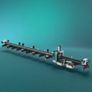 LXSHOW LX122TX(3)B 12m Length 220mm Diameter Three Chuck Fiber Laser Tube Cutting Machine 12kw High Power Laser Pipe Cutting