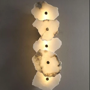 LED Marble Wall Lamps for Interior Home Bedroom Living Room Wall Lights Bedside Restaurant Commercial Lamp Light