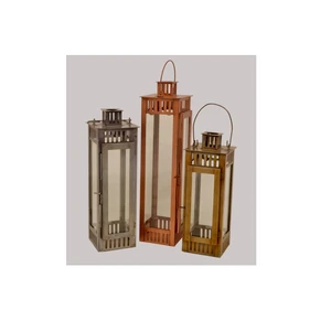 High-Quality Eco-Friendly Handmade Metal Lantern with Customizable Size and Hanging Handle for Home Decoration