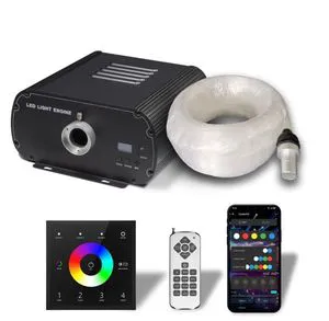 90W APP Control RGBW Twinkle LED Fiber Optic Light Aluminum Water-Resistant Star Ceiling Illuminator Starry Sky