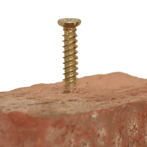 High Strength Zinc-Plated Carbon Steel Torx Concrete Screw Anchors Flat Head Masonry Grade 10.9 & 12.9 Metric Measurement