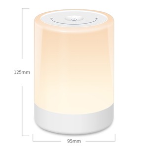 T1 RGB Color Changing Touch Night Light Speaker Bedside Lamp Dimmable LED Table Lamp