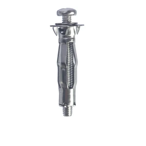 High Quality 304 Stainless Steel Plasterboard Screw Plug Anchor Cavity Wall Fixing Hollow Wall Anchor 4*32 100PCS