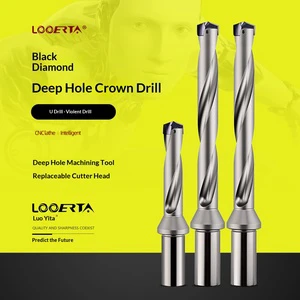 Crown Drill U-Drill Extended Gun Drill Aggressive Drill 3D 3XD Spade Drill Internal Coolant Front-Lock Arbor For Drilling