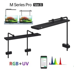 WEEK AQUA M Series with Bracket RGB+UV Freshwater Planted Growing Light Water Grass Lamp Bluetooth for Aquatics Plants Aquarium