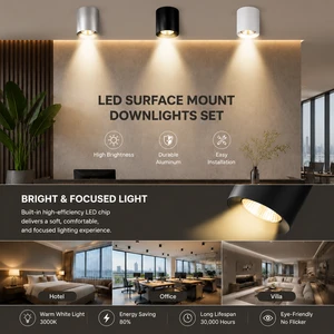 LED Downlight Dimmable IP54 CRI90 for Home Recessed Aluminum 220v Indoor CEILING Lamp 3500k Warm White Residential Bathroom