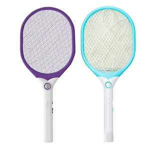 Rechargeable LED Bug Zapper Racket Electric Fly Swatter Mosquito Killer Indoor Summer Kitchen Eco-Friendly Folding Kill Bugs