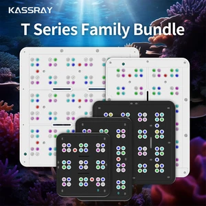KASSRAY T Series Flat Panel Coral Light CREE LEDs Aluminum Body Fan-Free with Meanwell Power for Marine Coral Reef Fish Tank