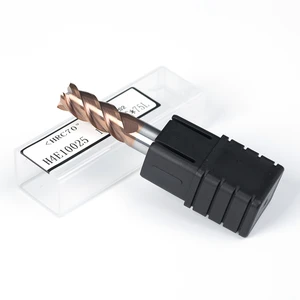 10mm 4 Flute Flat End Mill Carbide HRC50-60 Straight Shank CNC Milling Cutter for Metal Processing Wholesale