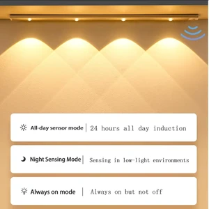 Rechargeable Motion Sensor Cabinet Lamp, Battery Powered, Magnetic Installation, Ideal for Wardrobe
