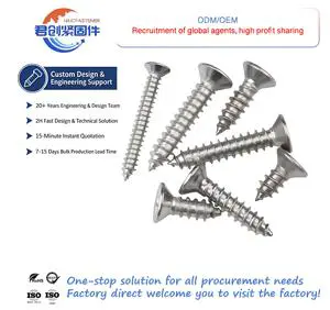Stainless Steel 304/316/410 Self Tapping Screws Zinc 8.8/10.9/12.9 Factory Price Customized National Standard Metric Black