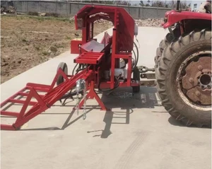 Home Use Hydraulic Pto Driven Chain Saw Fire Wood Splitting Machine 30T Firewood Processor