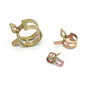 Adjustable Galvanized Steel Cable Spring Clamps Zinc-Plated Pipe and Tube Clamp Custom OEM Hose Clamp Type
