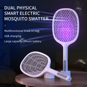 Factory Price High Quality Mosquito Zapper Catcher USB Rechargeable Electric Mosquito Repellent Killer Racket Bat Swatter
