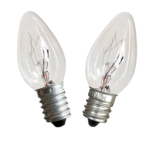 C7 Machine Instrument Small Bulb Halogen E14/E12 Glass Hood 220V 10W & 110V 7W Sewing Machine Salt Crystal Lamp