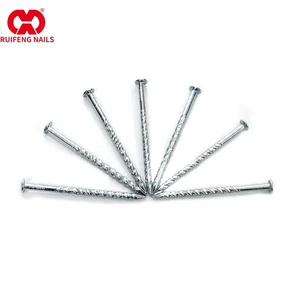 3.0mm 15mm P Letter Cable Clip Spiral Shank Flat Head Magnetic Galvanised Steel Bulk Nails Common Nails Concrete Nails