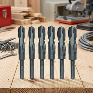 BOMI 8-Piece Premium 1/2-Inch Reduced Shank Black Oxide/Plain Finish Drill Bit Set with 3-Year Warranty (Twist & Countersink)
