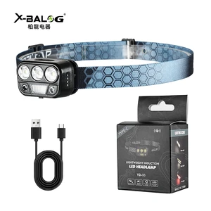 Multifunction Type-C Rechargeable Strong Light Led Headlamp Hiking Camping Tactical Headlamp