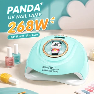 2086 smart UV LED nail lamp, induction auto sensor, four timing gears to cure gel polish efficiently