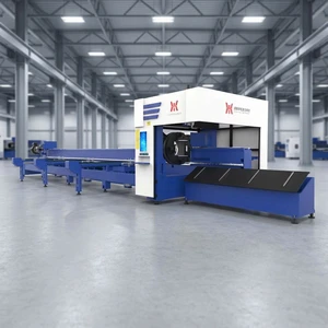 Procisional 6000mm Cutting Metal Tube and Pipe Laser Cutting Machine CNC Fiber Laser Cutter with Semi-automatic Feeding