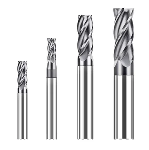 65° HRC Hardened Carbide Flat End Mill Coated Tungsten Steel CNC Milling Cutter for Heat Treatment Materials