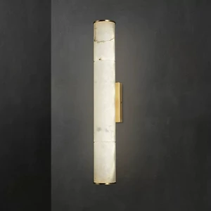 nature Alabaster Marble Copper Wall Light Luxury style LED wall Light Corridor Wall Mounted Lamp for Home hotel Decor
