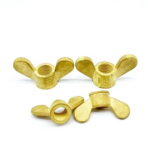 Hand Tightening Nuts DIN315 Brass Wing Nuts Metric Thread Round Wings Butterfly Nut for Machinery