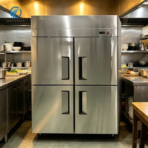 Upright Refrigerator Inner Lamp Brighten Stored Goods Improve Visibility for Quick Ingredient Picking by Kitchen Staff