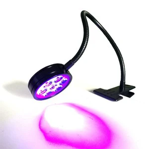 Oem 70w 7 Led 395nm 365nm Ultraviolet Nail Dryer Green Oil Purple Light Gooseneck Led Uv Glue Curing Lamp