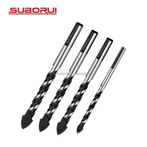SUBORUI Triangle Shank Multipurpose Glass Marble Metal Tile Concrete Granite Drill Bits Diamond Masonry Carbide Drill Bit Set