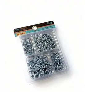 Nail Assortment Polished Steel Common Wire Smooth Shank Type Nails Iron Wire Nails for Furniture & Construction