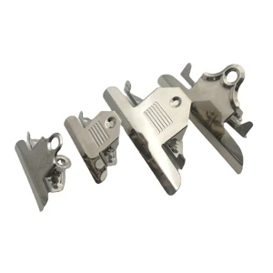 China Yiwu Stationary Factory ShuoKe Iron Butterfly Shape Clipboard 78mm 85mm 143mm 146mm