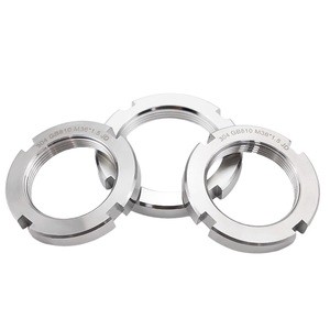 Round Nut GB810 Stainless Steel 304 Circular Slotted Nut Lock Nut M42*1.5 M45*1.5 M48*1.5 M50*1.5 M52*1.5